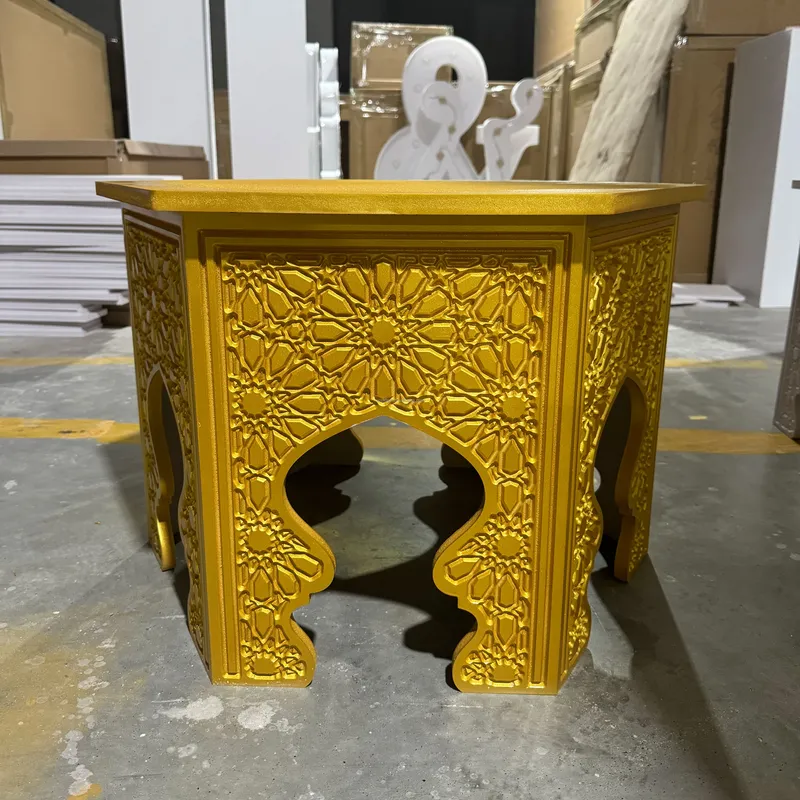 Indian Wedding Decor Supply - Okrągły stolik nocny w indyjskim stylu