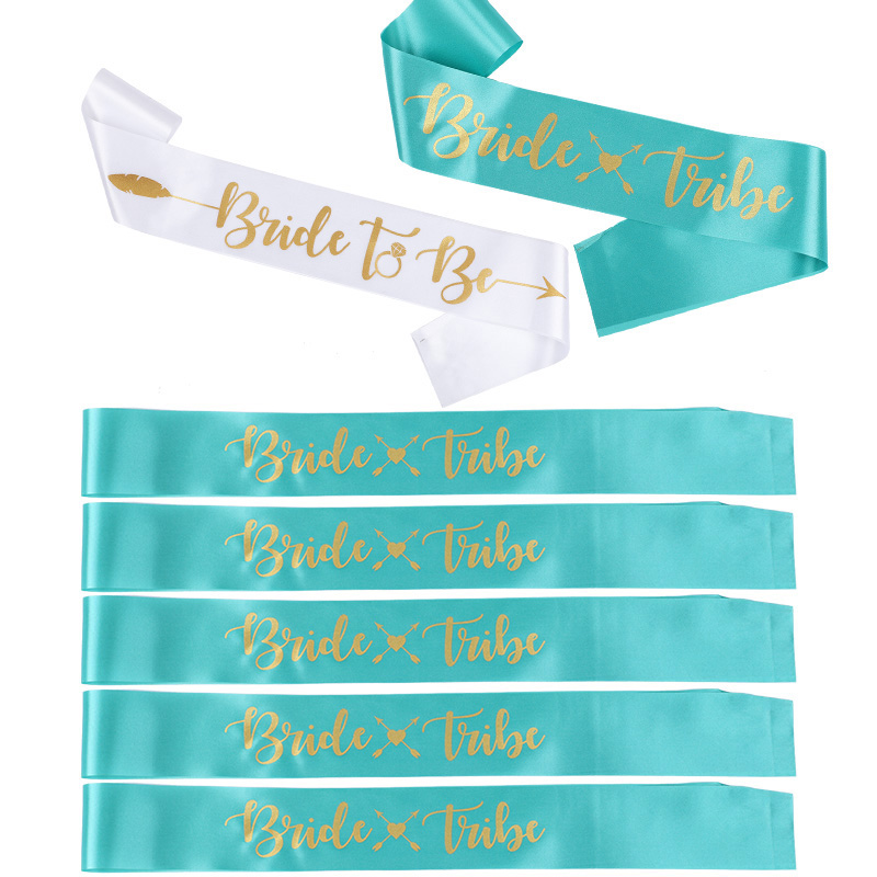 Bride Tribe Sash - 1 zestaw panna młoda, która będzie
