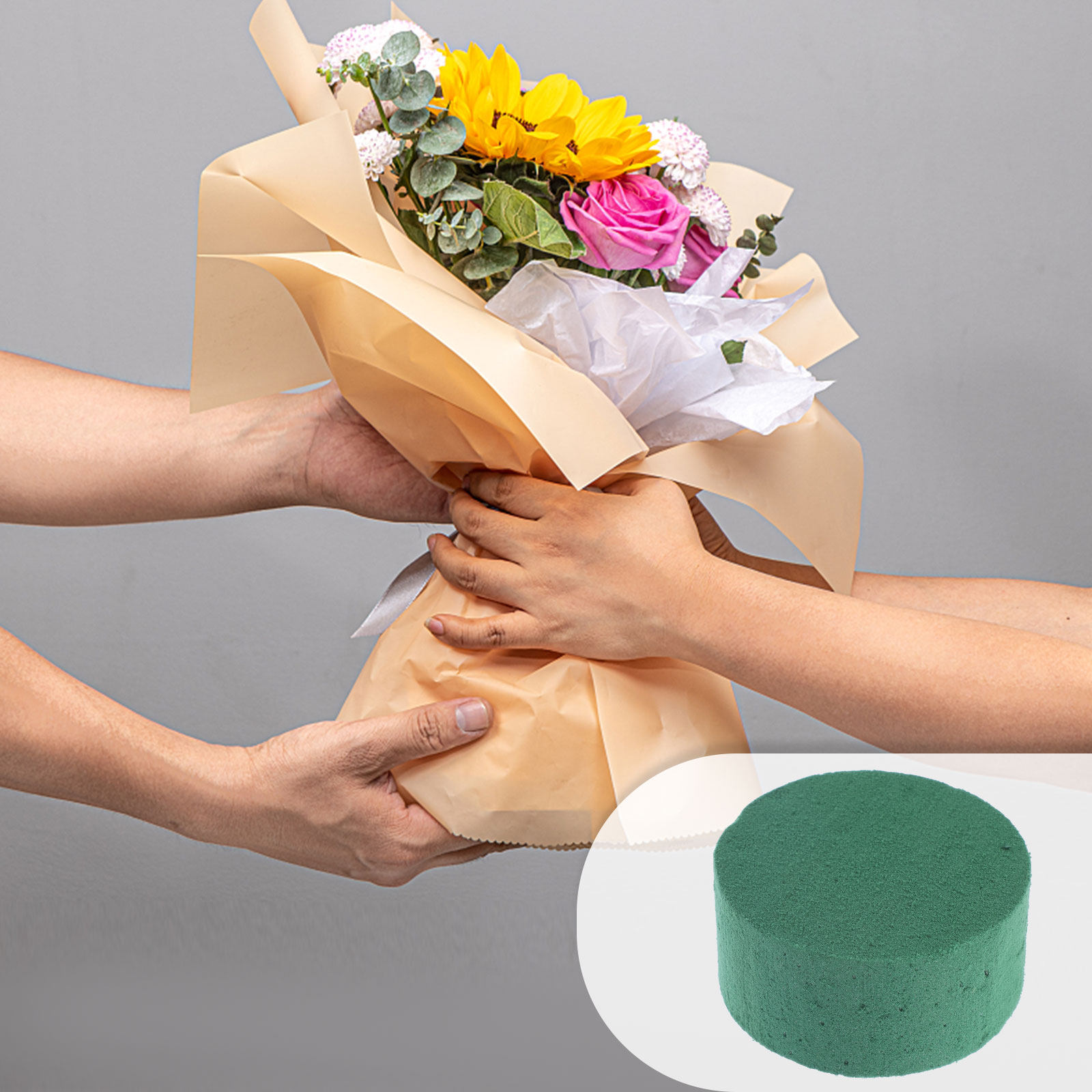Wedding Floral Supply - 8 szt. Okrągłych cegieł z glinki