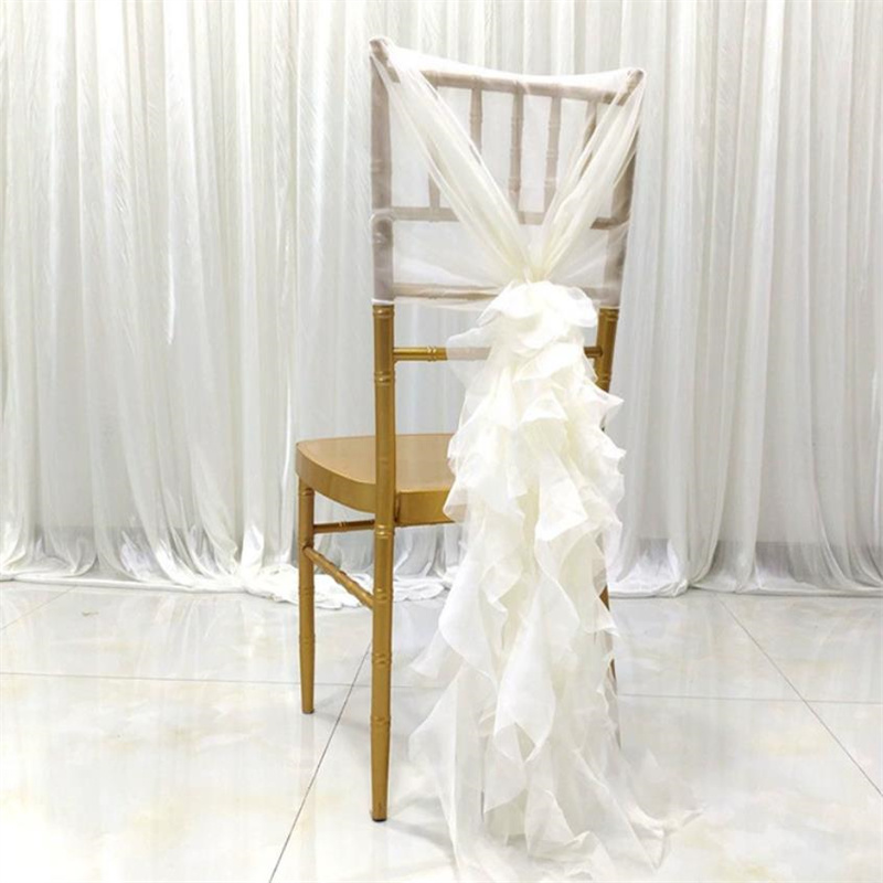 Dekoracje na krzesła bambusowe – Chair Sash Organza recenzja i cena