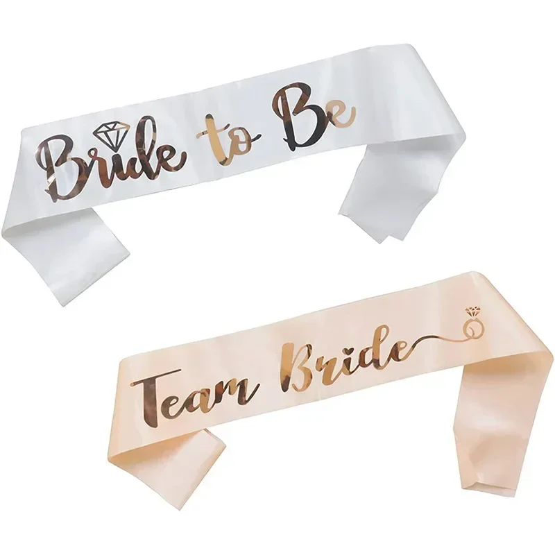1 zestaw różowo-złoty zespół p – Bride Tribe Sash recenzja i cena