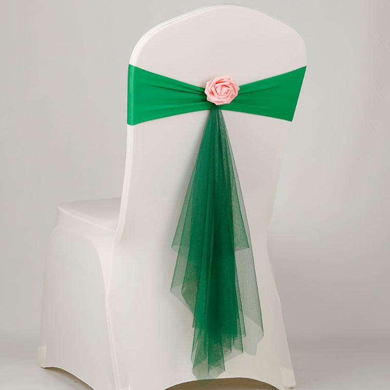 1 szt. Organzowe ozdoby na krz – Chair Sash Organza recenzja i cena