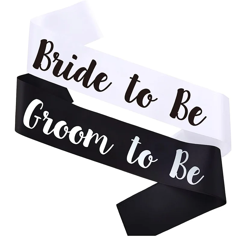 Pan młody panna młoda szarfa w – Bride Tribe Sash recenzja i cena