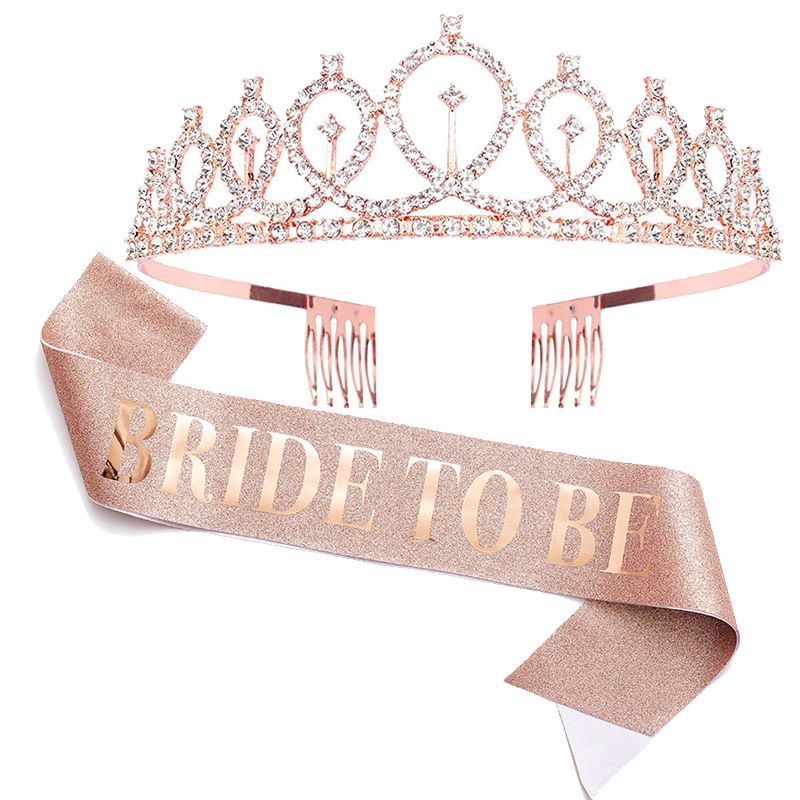 1 zestaw Różowe złoto Panna mł – Bride Tribe Sash recenzja i cena
