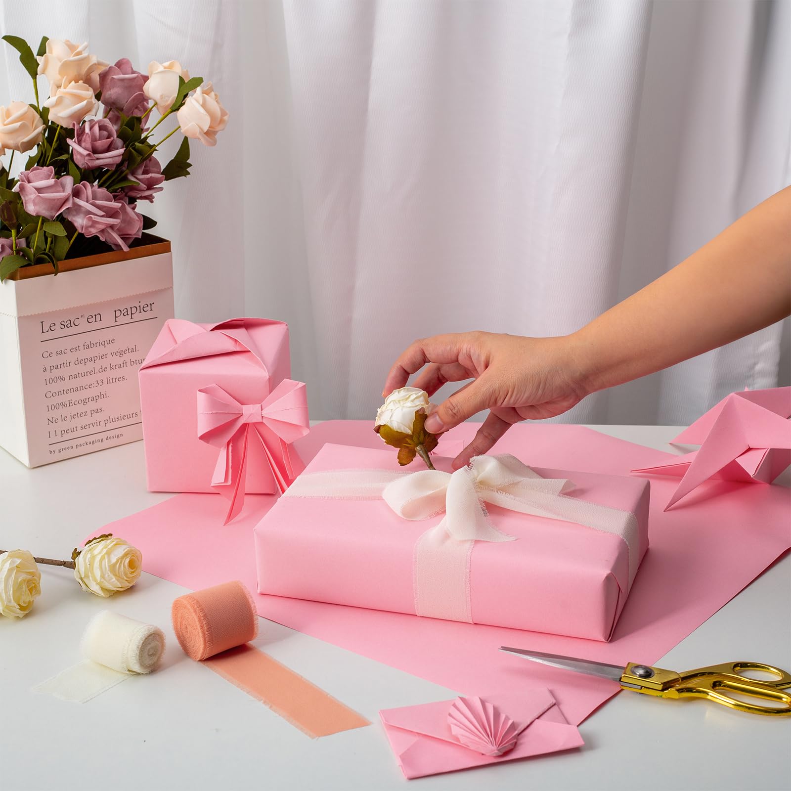 Papier pakowy w stylu vintage  – Wedding Floral Supply recenzja i cena